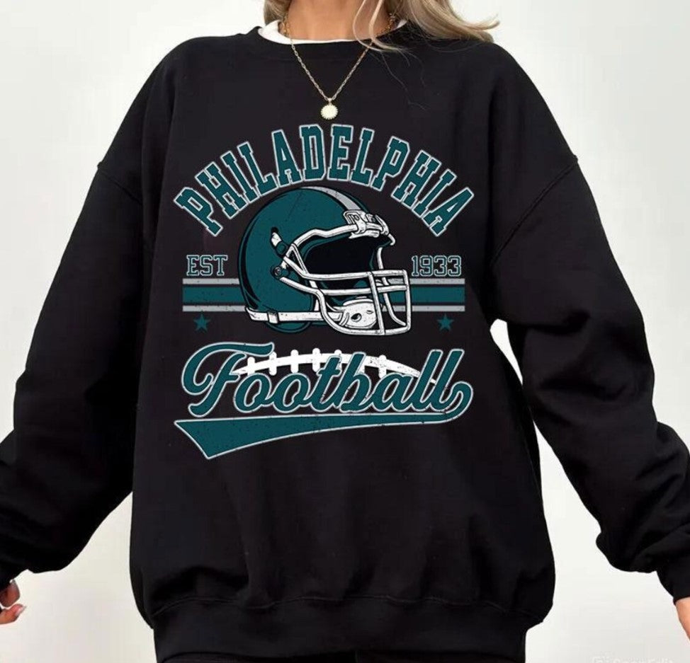 Vintage 90s Style Philadelphia Football SweatShirt, The Birds Game Day T Shirt, Sundays Are For The Birds Football Season Gift For Fans