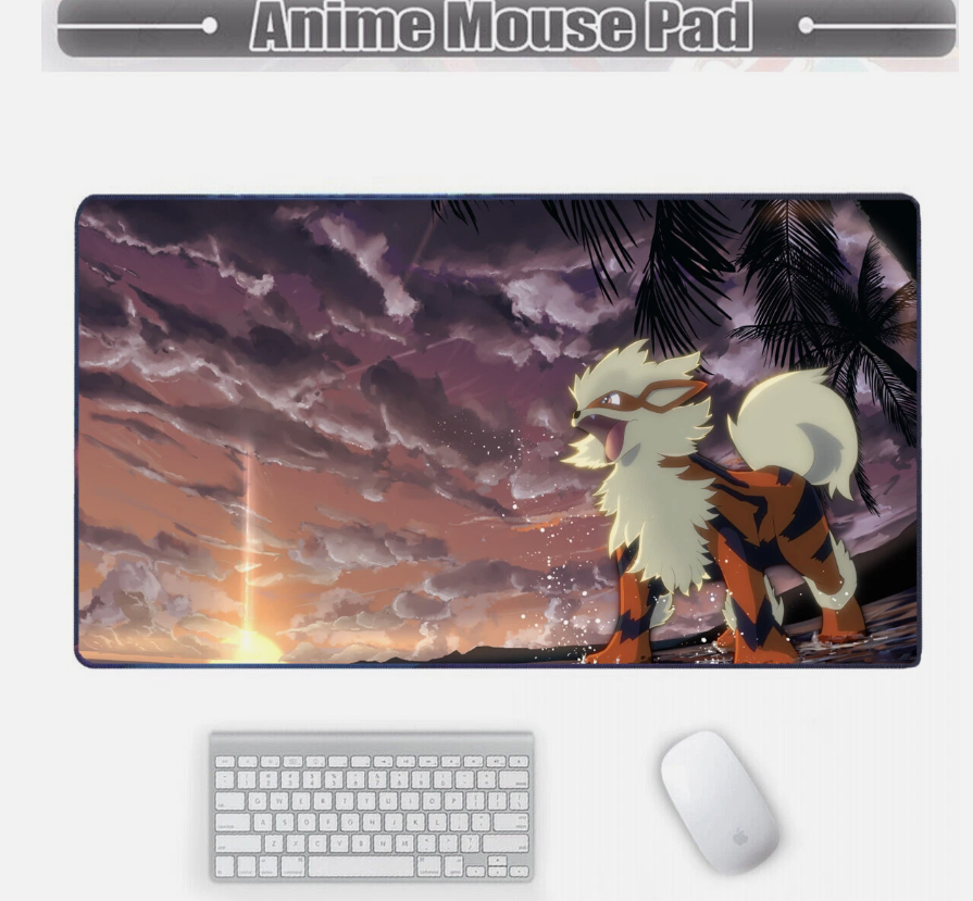 Board Card Game Pokemon Arcanine 225802 Mouse Pad PTCG CCG MTG Games Play Mat