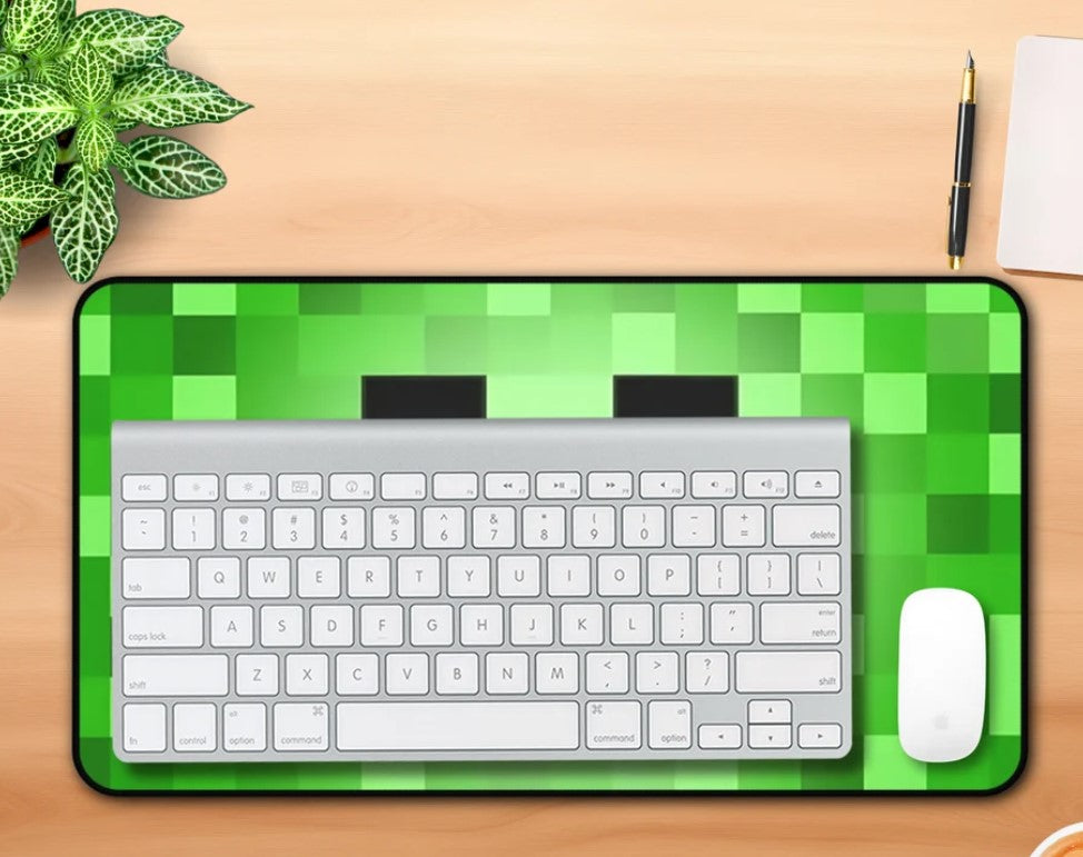 Iconic creeper head texture mouse pad, Choose Size