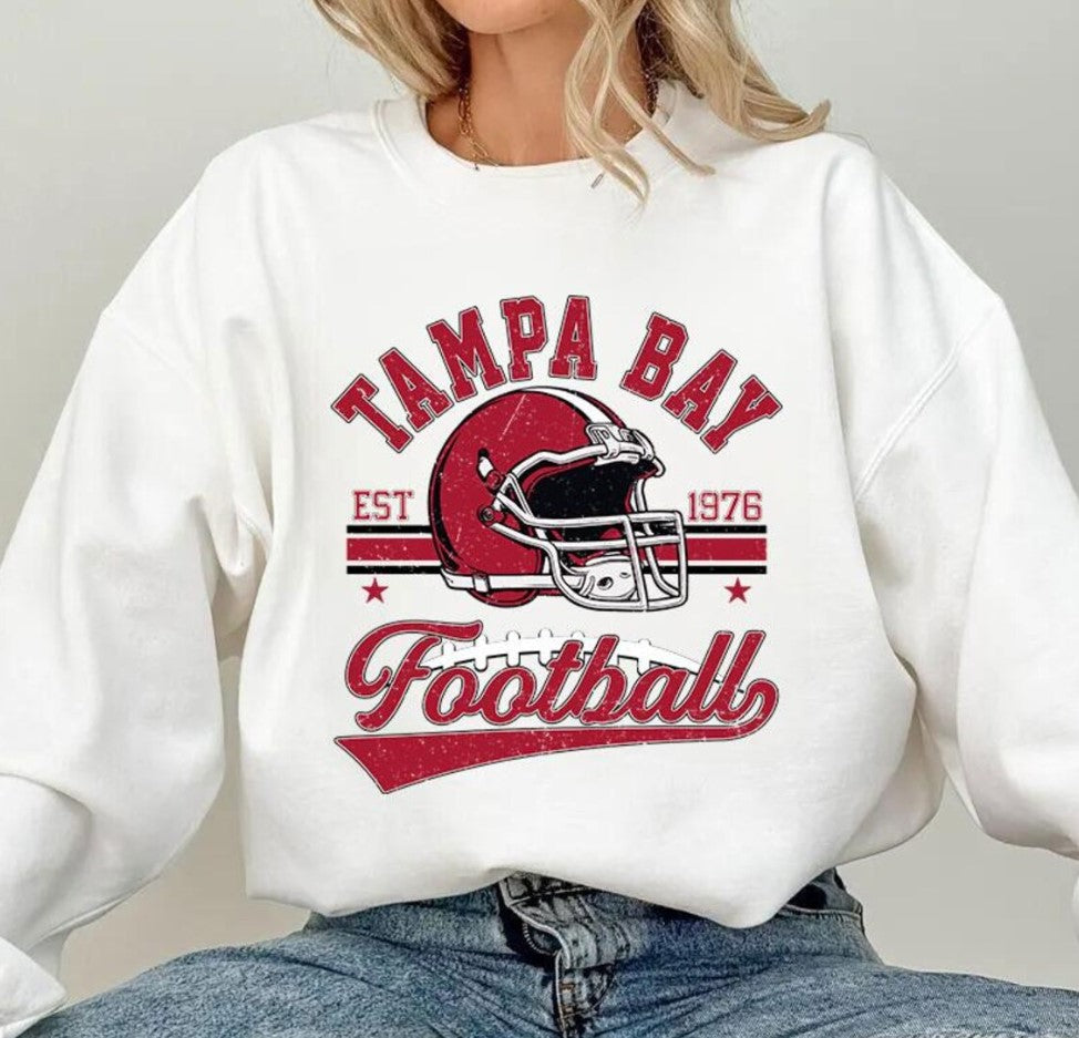 Vintage 90s style Tampa Bay Football sweatshirt,Football shirt,Tampa Bay football Crewneck tshirt,Game day Football,American football tee