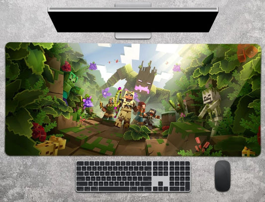 Gaming Mouse Pad Minecraft Gift Gaming Large Mousepad Gaming Desk Pad Gaming Desk Mat Gamer Mousepad Gamer Boyfriend Gift Mousepad, Choose Size