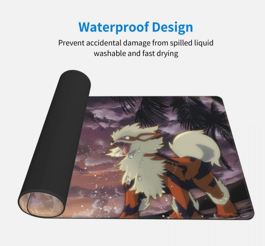 Board Card Game Pokemon Arcanine 225802 Mouse Pad PTCG CCG MTG Games Play Mat