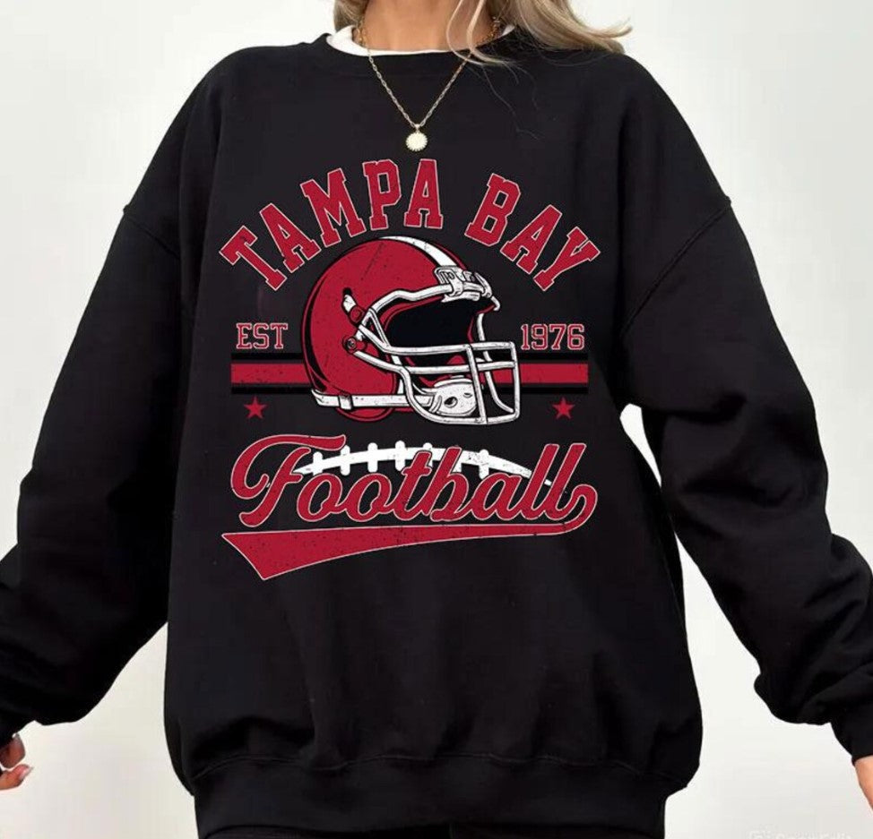 Vintage 90s style Tampa Bay Football sweatshirt,Football shirt,Tampa Bay football Crewneck tshirt,Game day Football,American football tee