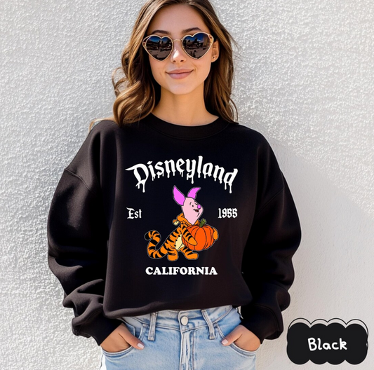 Retro Disneyland Halloween All Characters Sweatshirts, Mickey And Friends Halloween Shirt, Halloween Party, Disney Family Halloween Shirts