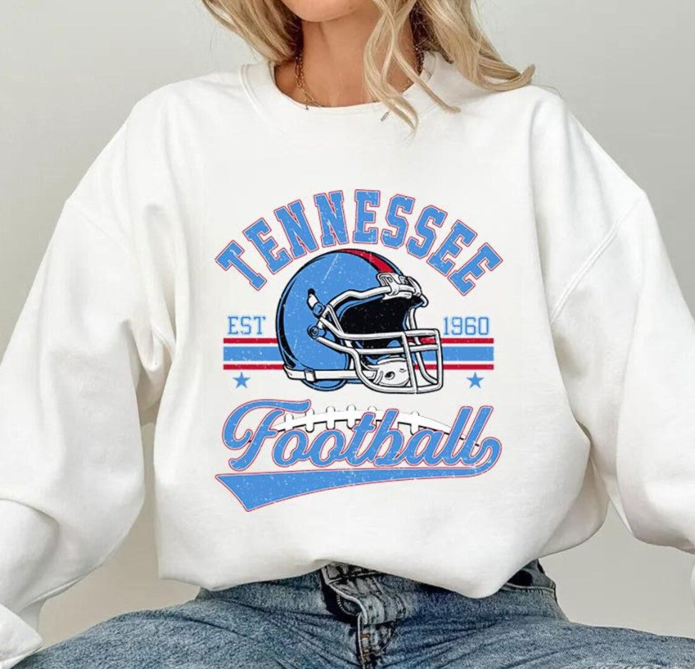 Vintage 90s Tennessee Football Sweatshirt, Tennessee Football shirt,Volunteers Shirt,Titans Game Day Shirt,Football Mom Shirt,Sport Gear Tee