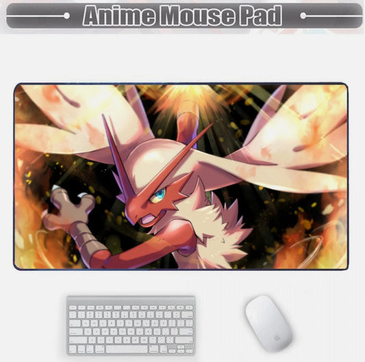 Board Card Game Pokemon Blaziken Gaming Mouse Pad PTCG CCG MTG Play Mat, Choose Size