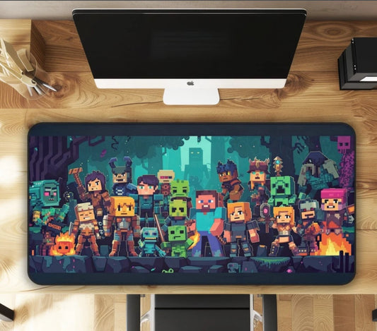 Gaming Mouse Pad Minecraft Gift Gaming Large Mousepad Gaming Desk Pad Gaming Desk Mat Gamer Mousepad Gamer Boyfriend Gift Mousepad, Choose Size (Copy)