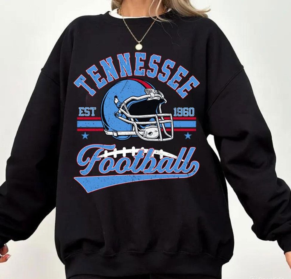 Vintage 90s Tennessee Football Sweatshirt, Tennessee Football shirt,Volunteers Shirt,Titans Game Day Shirt,Football Mom Shirt,Sport Gear Tee