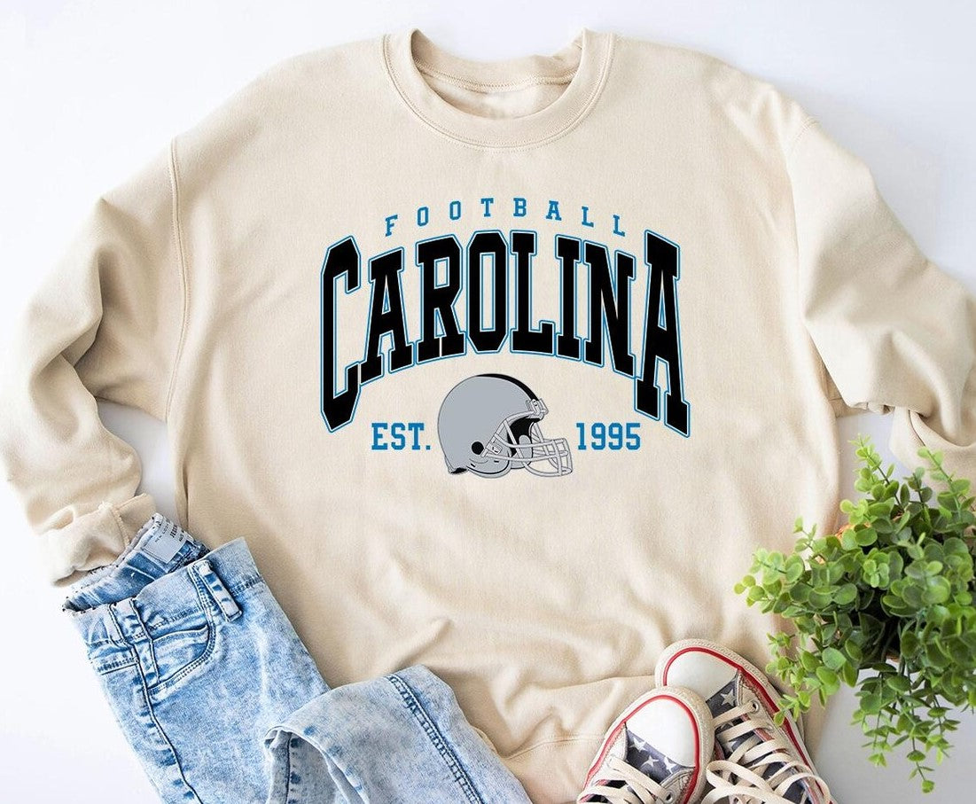 Carolina Football Shirt: Sunday Crewneck Sweatshirt, Comfort Colors Retro Game Day Tee