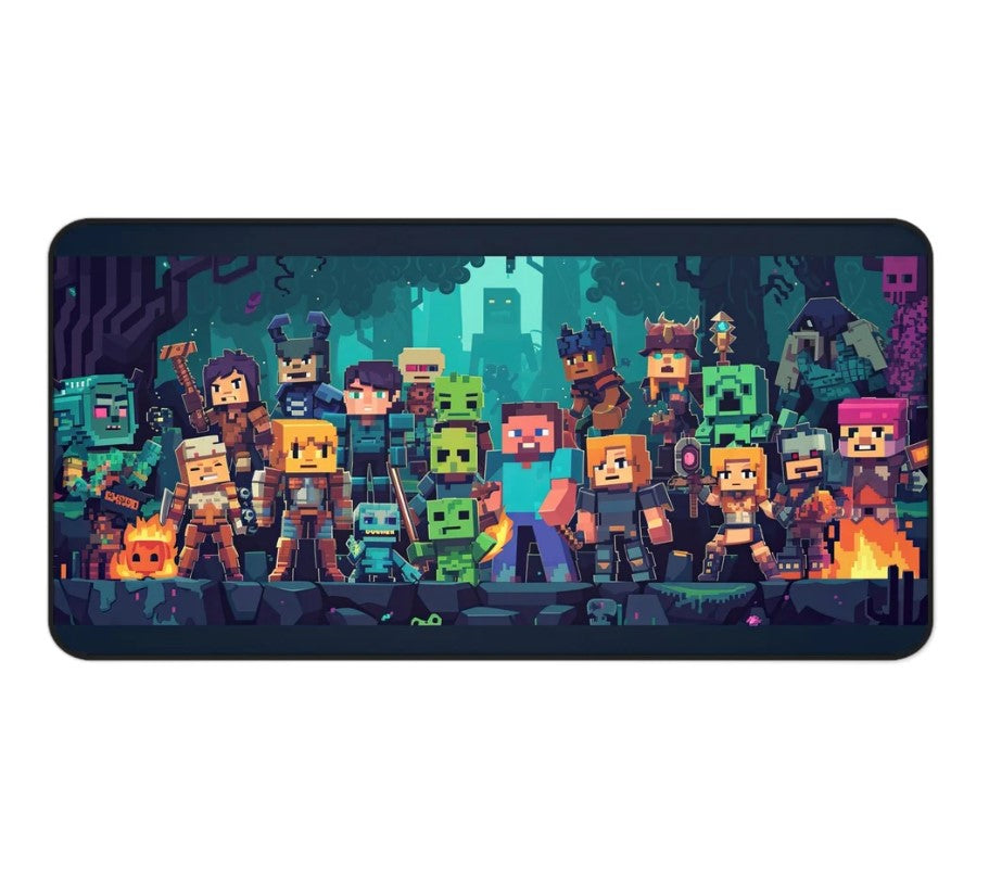 Gaming Mouse Pad Minecraft Gift Gaming Large Mousepad Gaming Desk Pad Gaming Desk Mat Gamer Mousepad Gamer Boyfriend Gift Mousepad, Choose Size (Copy)