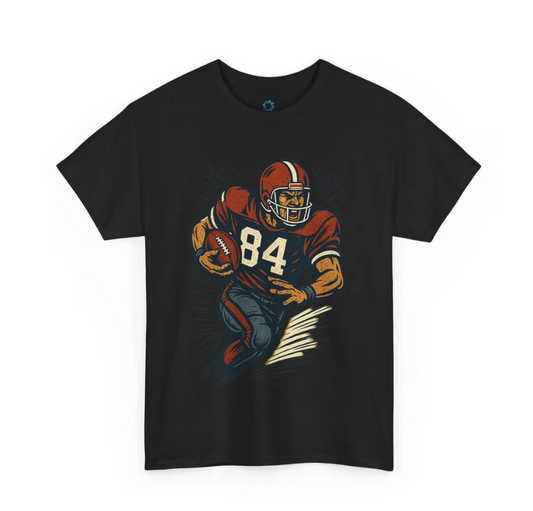 Vintage Football Graphic Tee: Unisex Gildan 5000 Retro Quarterback Shirt