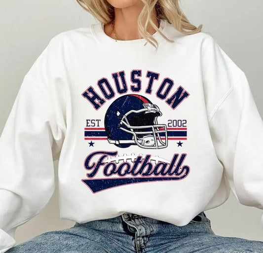 Vintage 90s Retro Style Houston Texans Football Sweatshirt,90s Bootleg,T Shirt Retro Style shirt Crewneck,Vintage style Houston Texans fan