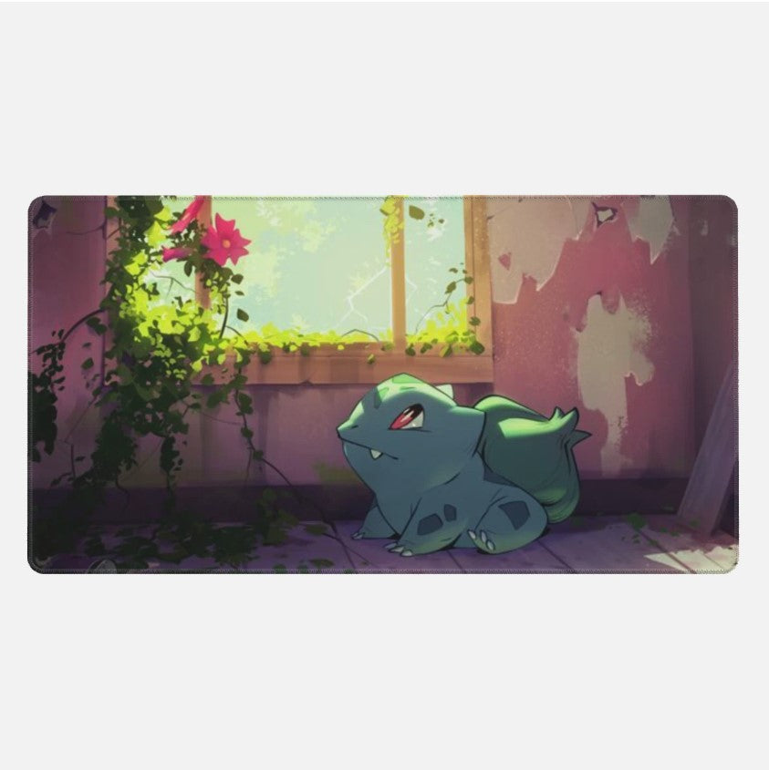 Board Card Game Pokemon Bulbasaur Gaming Mouse Pad PTCG CCG MTG Play Mat, Choose Size