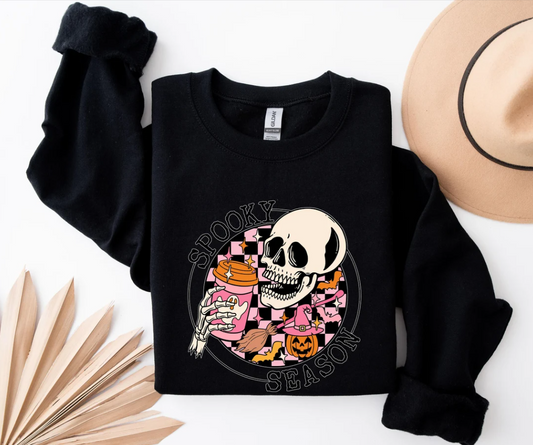 Stay Spooky Sweatshirt,Halloween Sweatshirt,Halloween Gift Hoodie,Womens Skeleton Halloween Sweatshirt,Spooky Season Shirt,Skeleton Shirt