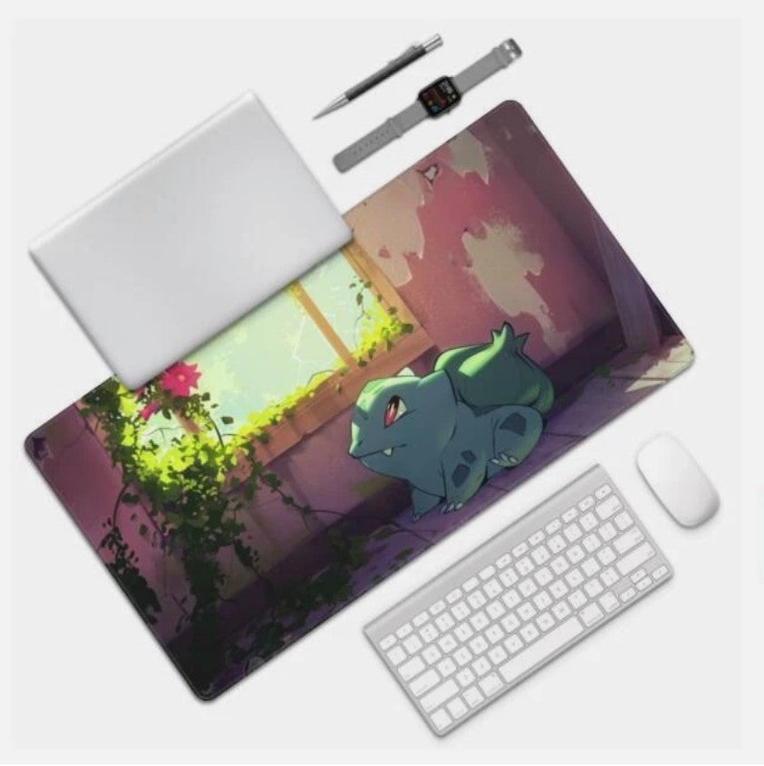 Board Card Game Pokemon Bulbasaur Gaming Mouse Pad PTCG CCG MTG Play Mat, Choose Size