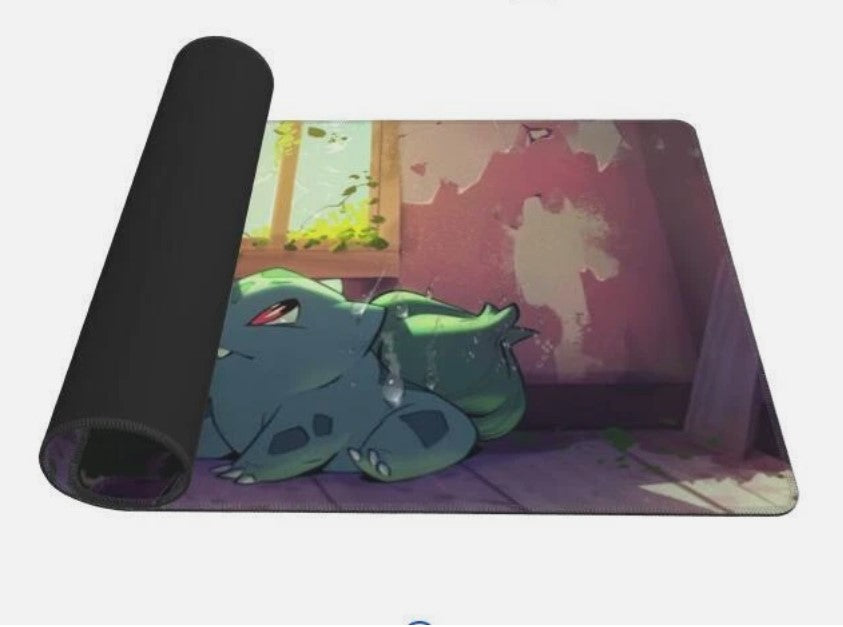 Board Card Game Pokemon Bulbasaur Gaming Mouse Pad PTCG CCG MTG Play Mat, Choose Size