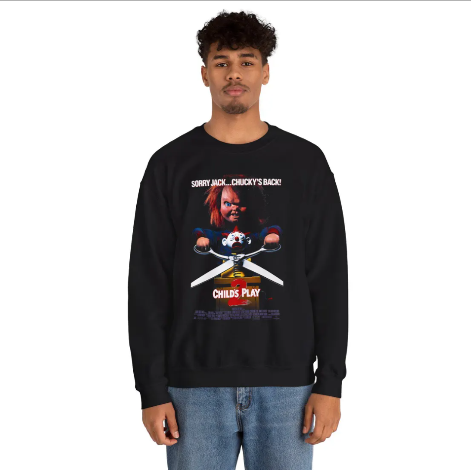 Chucky Movie Halloween Sweatshirt: Spooky Season Unisex Crewneck