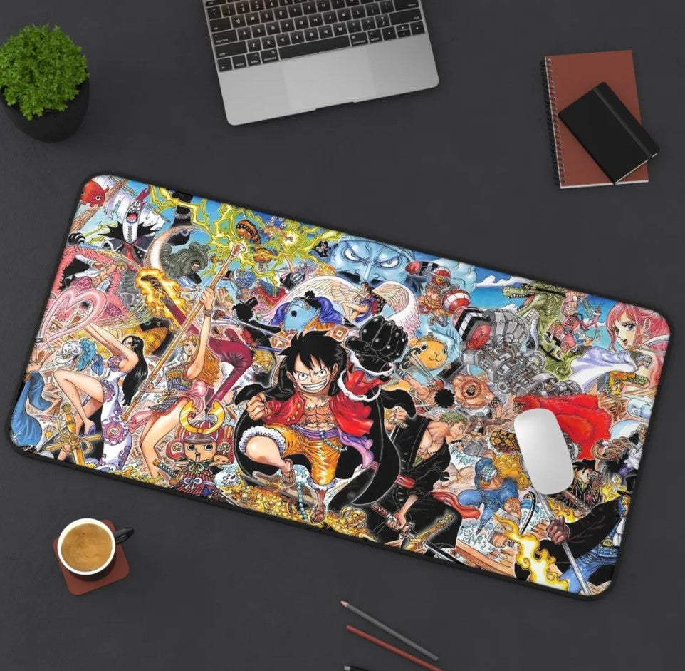 Anime One Piece Luffy Desk Mat, Mouse Pad, Choose Size