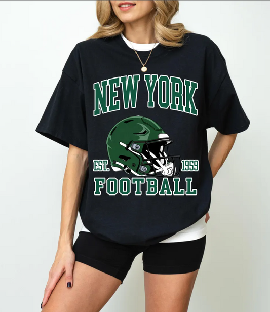 New York Football T-Shirt , Established 1959, Vintage Style, Sports Fan Apparel, Gift for Football Lovers
