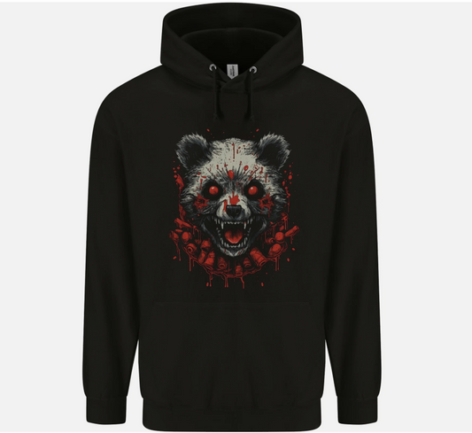 Evil Panda Bear Fantasy Horror Halloween Mens