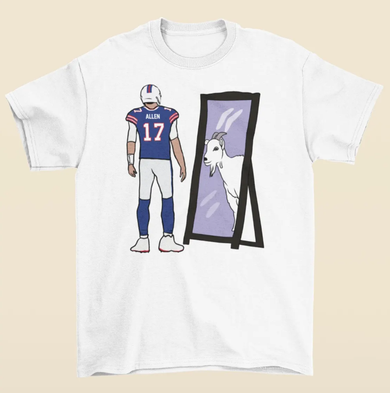 Josh Allen Mirror GOAT T-Shirt