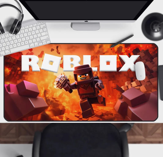 Roblox Inspired Desk Mat – Custom Mousepad for Xbox & Minecraft Fans  Anime Playmat with Sublimation Designs, Forsaken Regretevator Pad, Choose Size