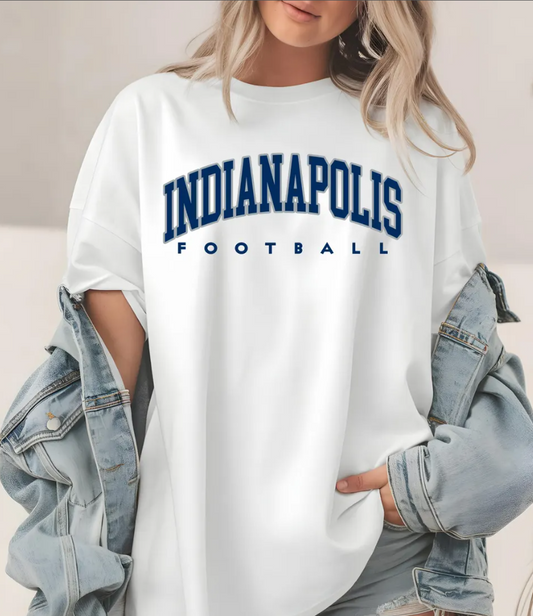Indianapolis Football T-Shirt, Sweatshirt, City Pride Apparel, Sports Fan Gift, Game Day Outfit, Comfy Tee, Indiana