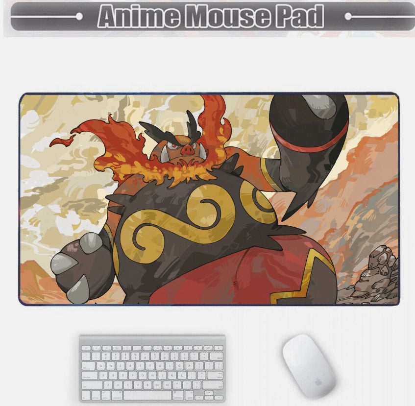 Board Card Game Pokemon Emboar Gaming Mouse Pad PTCG CCG MTG Play Mat, Choose Size