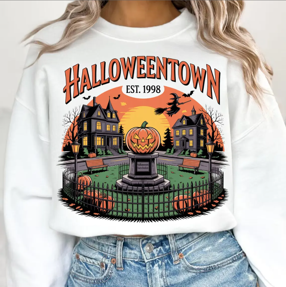 Halloweentown Est 1998 Sweatshirt, Halloweentown University, Retro Halloweentown Sweatshirt, Fall Sweatshirt, Halloween Sweatshirt