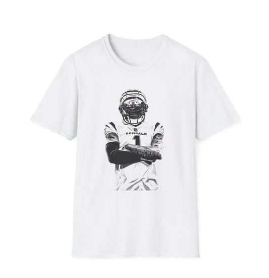 Ja'Marr Chase Cincinnati Bengals Unisex Softstyle T-Shirt, Football Fan Tee, NFL Shirt, Sports Apparel, Game Day Top