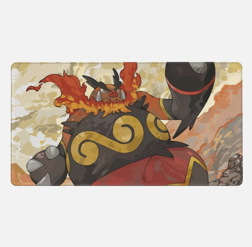Board Card Game Pokemon Emboar Gaming Mouse Pad PTCG CCG MTG Play Mat, Choose Size