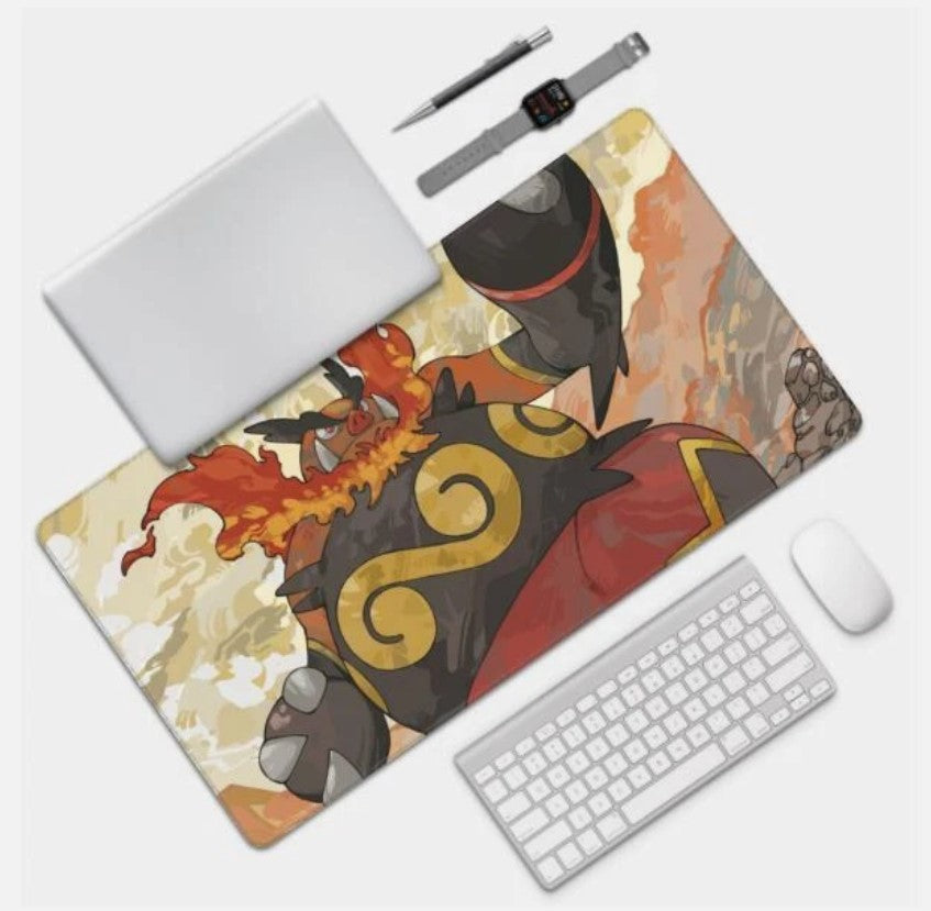 Board Card Game Pokemon Emboar Gaming Mouse Pad PTCG CCG MTG Play Mat, Choose Size