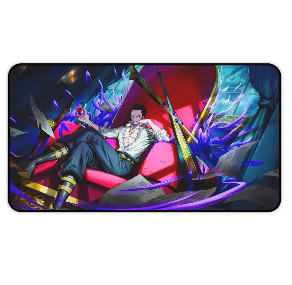Anime One Piece Mihawk Desk Mat, Mouse Pad, Choose Size