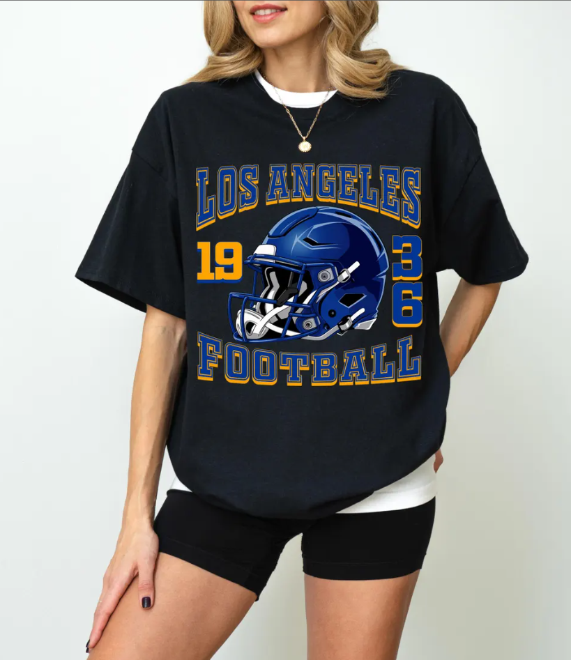 Los Angeles Football T-Shirt, Sweatshirt, LA 1936 Helmet Tee, Game Day Apparel, Sports Fan Gift, Trendy Graphic Design