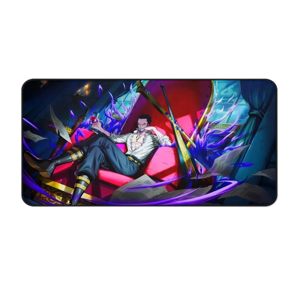 Anime One Piece Mihawk Desk Mat, Mouse Pad, Choose Size