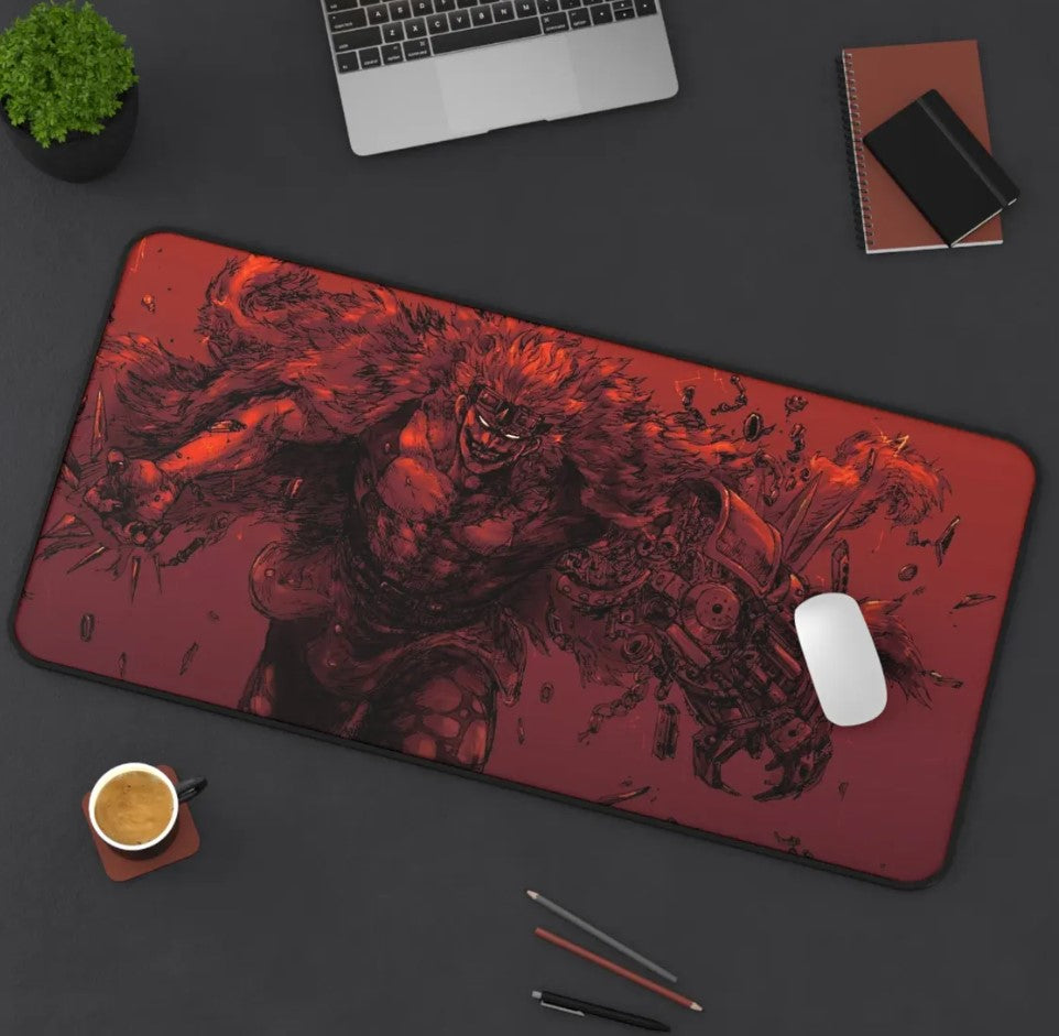 Anime One Piece Captain Kidd Desk Mat, Mouse Pad, Choose Size