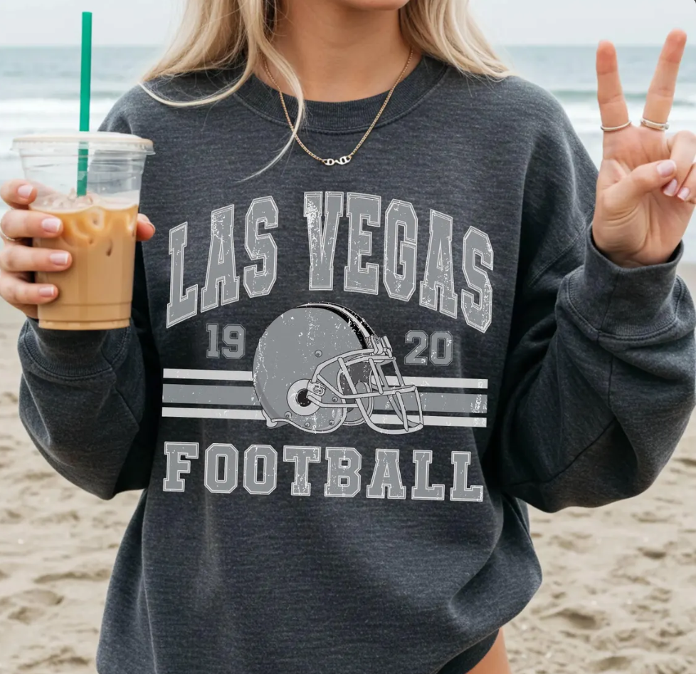 Vintage 90s Style Las Vegas Football Sweatshirt, Retro Sports Fan Shirt, Game Day Gift Tee, Las Vegas Mascot Sweatshirt, Las Vegas Football
