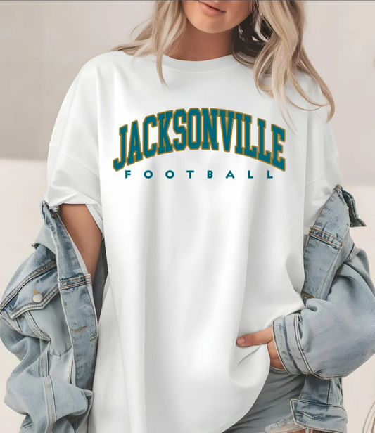 Jacksonville Football T-Shirt,Sweatshirt, City Pride, Sports Fan Gift, Game Day Apparel, Florida Jaguars, Bold Design