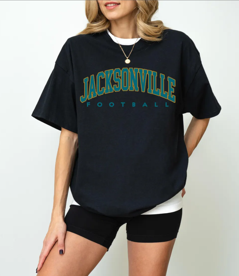 Jacksonville Football T-Shirt,Sweatshirt, City Pride, Sports Fan Gift, Game Day Apparel, Florida Jaguars, Bold Design