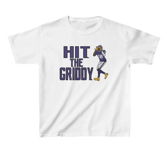 Youth T-Shirt Justin Jefferson Hit The Griddy Tee Kids