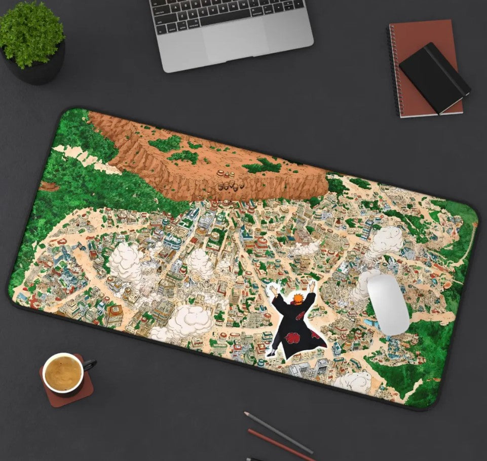 Anime Naruto Pain Desk Mat, Mouse Pad, Gamer Gift, Anime Fan, Choose Size