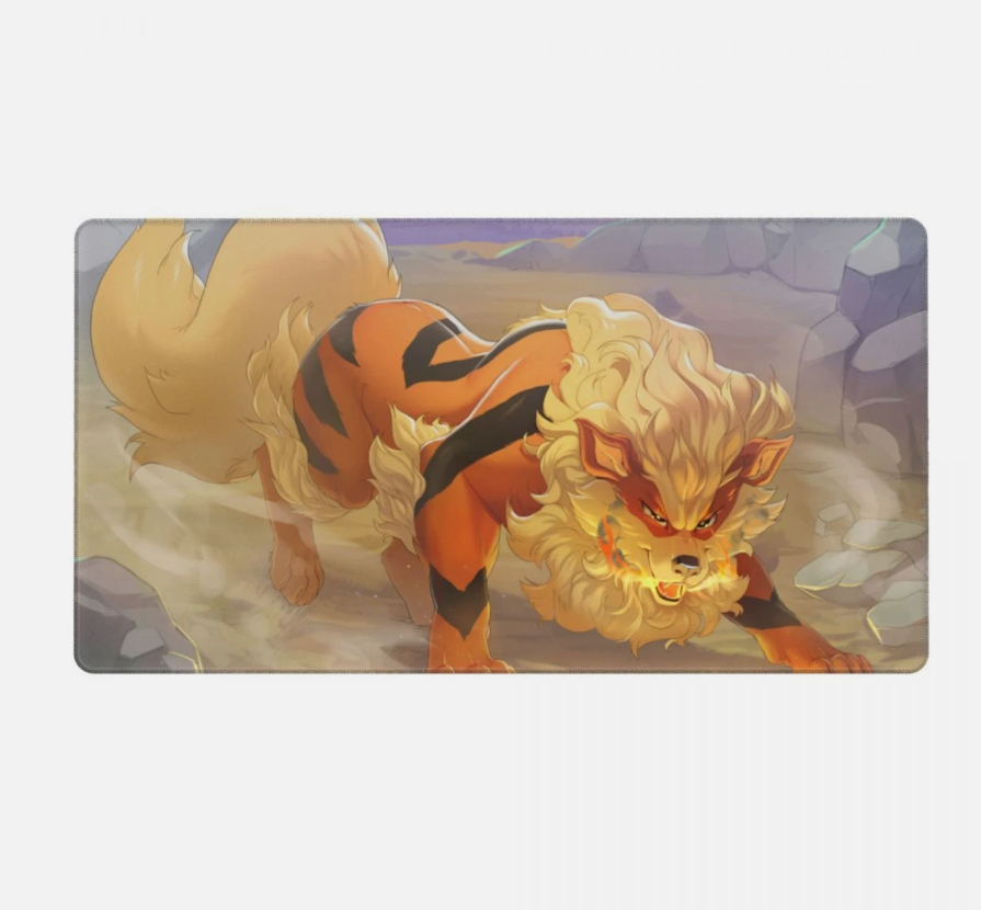 Board Card Game Pokemon Arcanine 225550 Mouse Pad PTCG CCG MTG Games Play Mat
