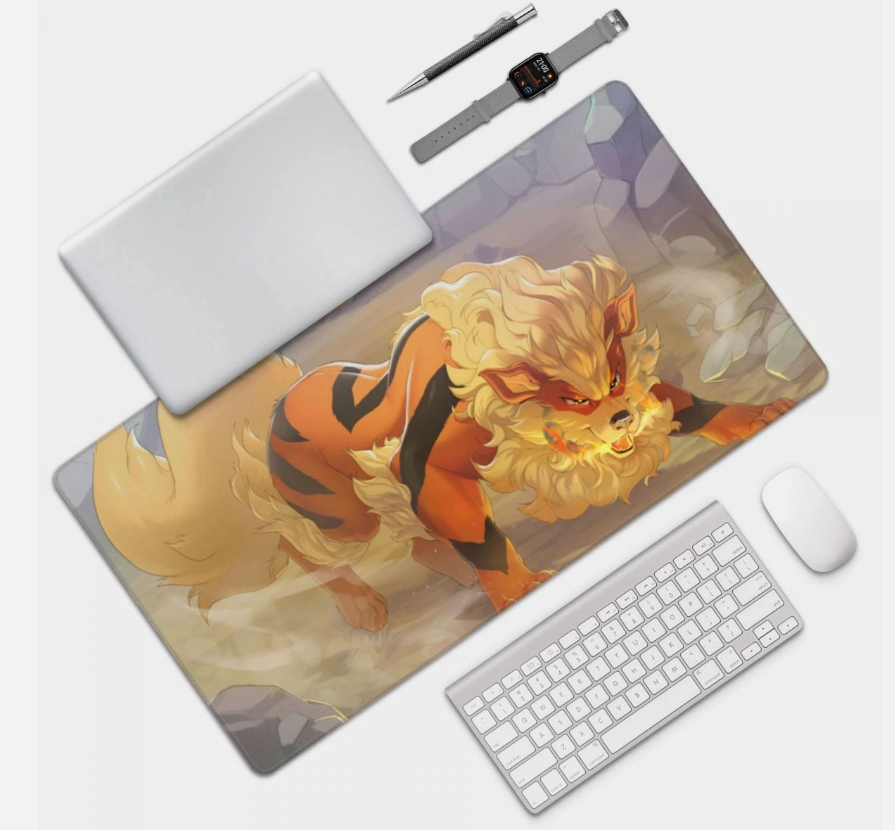 Board Card Game Pokemon Arcanine 225550 Mouse Pad PTCG CCG MTG Games Play Mat