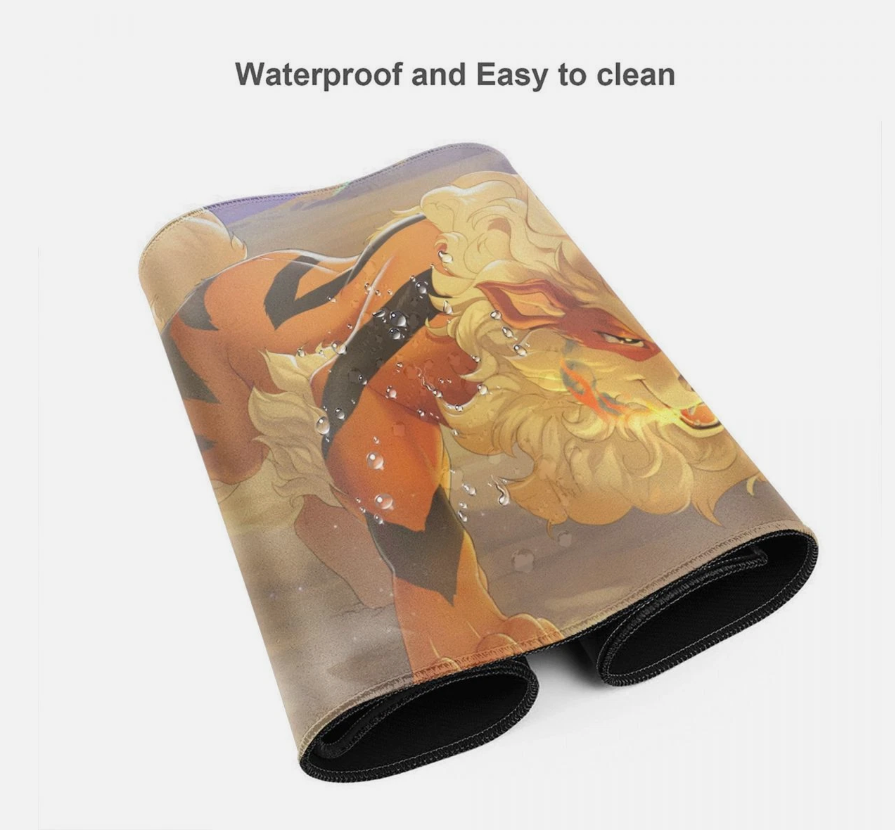 Board Card Game Pokemon Arcanine 225550 Mouse Pad PTCG CCG MTG Games Play Mat