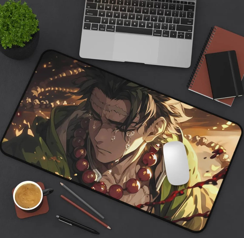 Anime Demon Slayer Gyomei Himejima Desk Mat, Mouse Pad, Choose Size