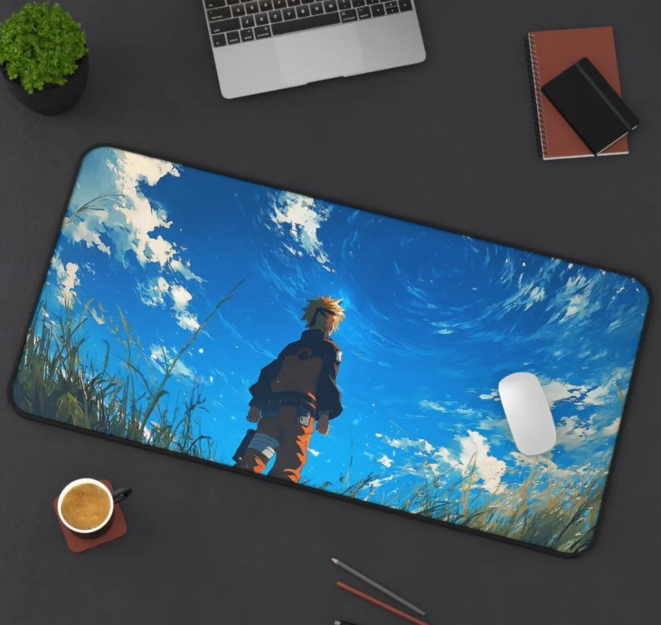 Naruto Anime Desk Mat: Custom Mouse Pad for Gamers & Studentsc, Choose Size