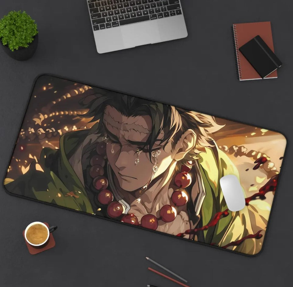 Anime Demon Slayer Gyomei Himejima Desk Mat, Mouse Pad, Choose Size