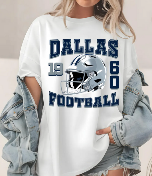 Dallas Football T-Shirt, 1960s Sweatshirt, Retro Helmet Comfort Colors Tee, Vintage Style Sports Fan Gift,Comfort Colors T-Shirt Sweatshirt