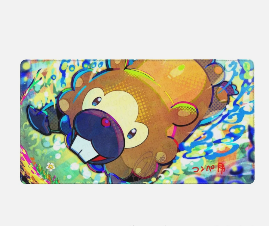 Board Card Game Pokemon Bidoof 2864 Gaming Mouse Pad PTCG CCG MTG Play Mat