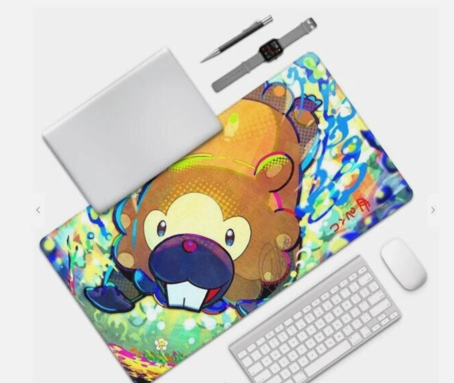 Board Card Game Pokemon Bidoof 2864 Gaming Mouse Pad PTCG CCG MTG Play Mat